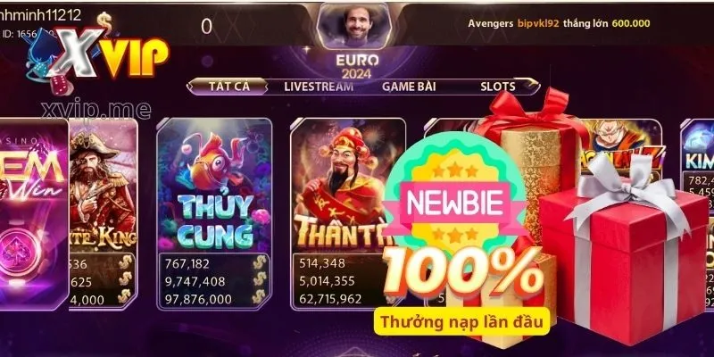 Các chương trình khuyến mãi XVIP - Game nổ hũ rút tiền mặt siêu hot