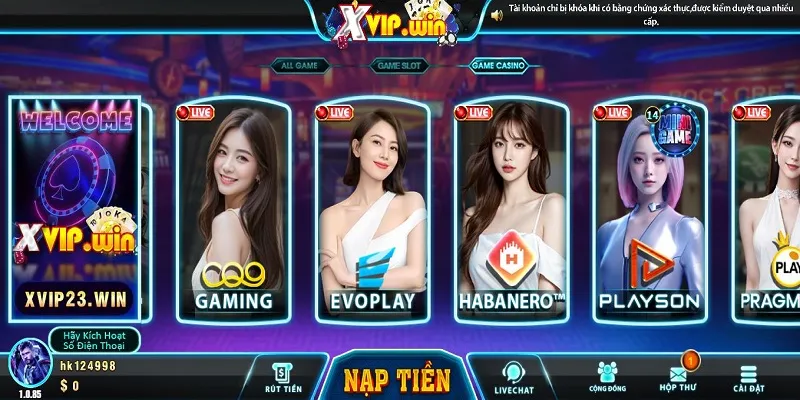 Live Casino Trực Tuyến Evoplay XVIP Siêu Đình Đám